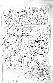 Superman Sketch pg. 9, Brothers Hildebrandt