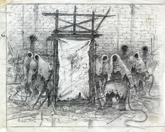 Mob Rules - Black Sabbath - Sketch #1, Greg Hildebrandt