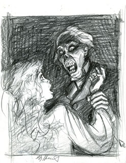 Death Mask preliminary #2, Greg Hildebrandt