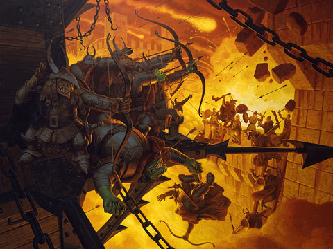 The Siege of Minas Tirith - Giclee, Brothers Hildebrandt