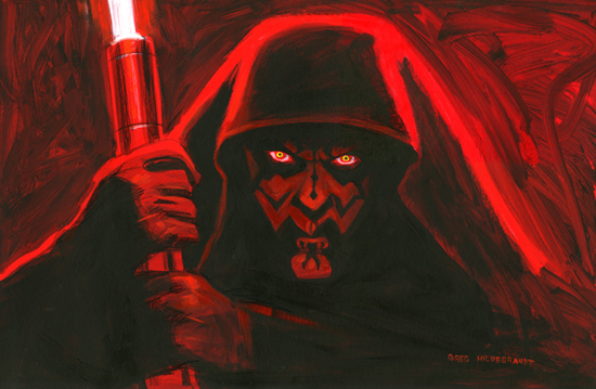 Darth Maul - Red Board, Greg Hildebrandt