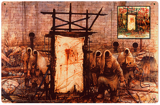 Mob Rules - Vintage Tin Sign, Greg Hildebrandt