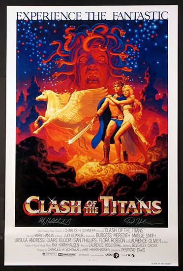 Clash of the Titans Movie Poster Signed, Brothers Hildebrandt
